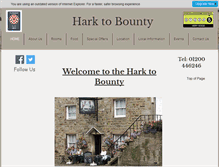 Tablet Screenshot of harktobounty.co.uk